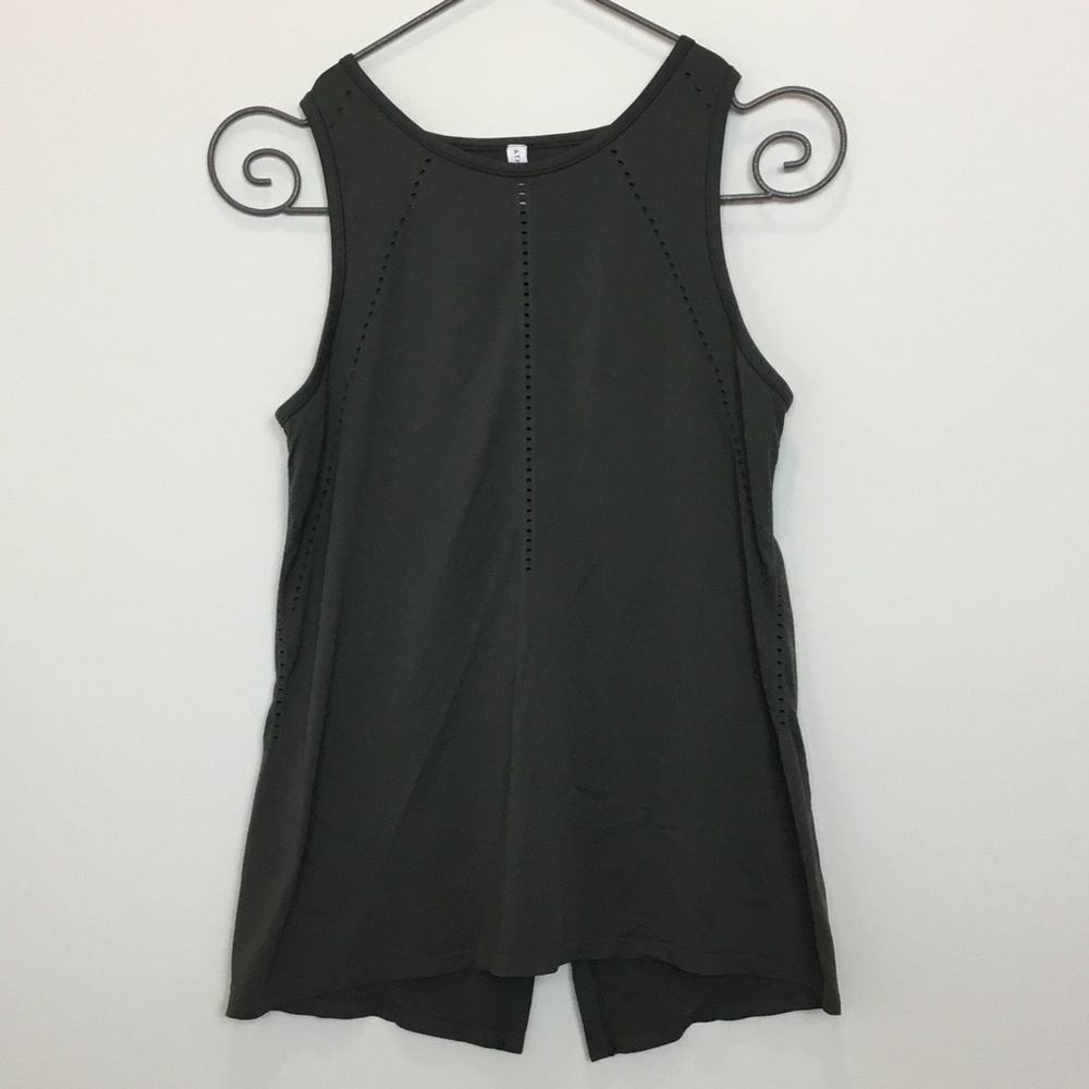 Athleta Foothill Seamless Tank size medium green